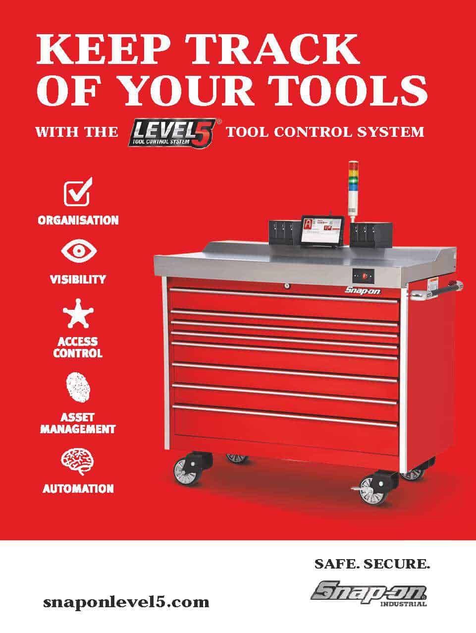 Snap-on's Level 5 asset management system is network ready 43 Snap ons Level 5™ asset management system is network ready